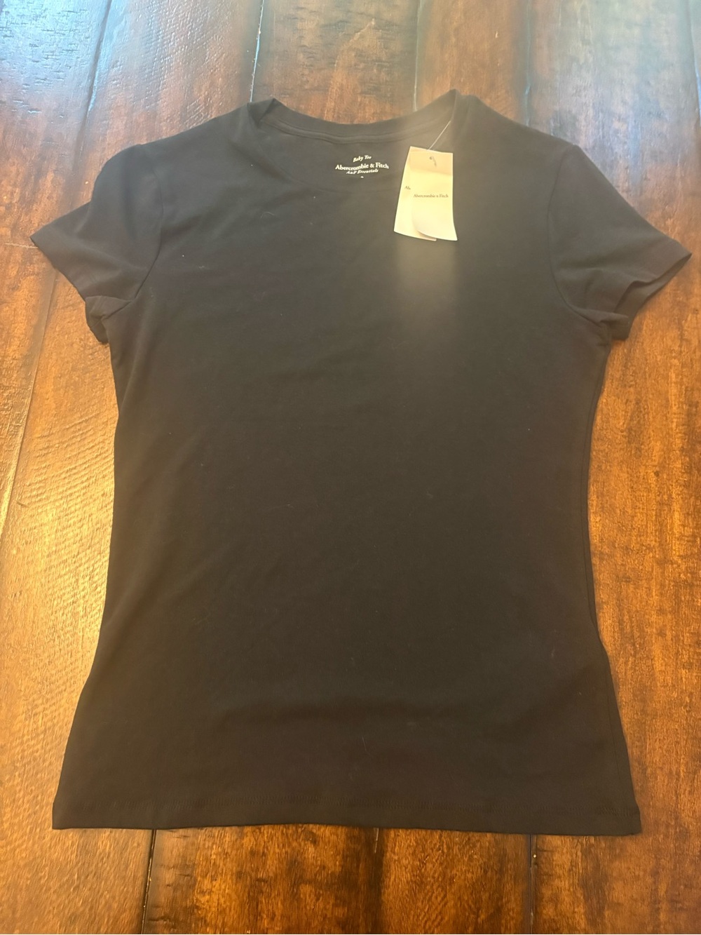 Abercrombie & Fitch Black Short-Sleeve Slim Crew Tee - Picture 2 of 4